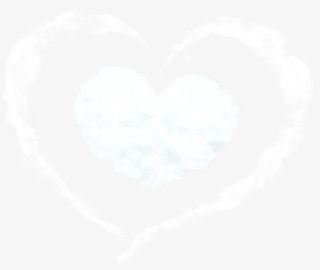 云朵心形平安展板图片免抠