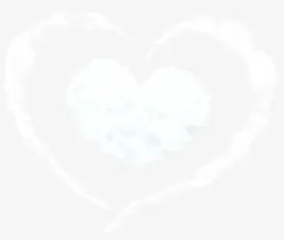 云朵心形平安展板图片免抠