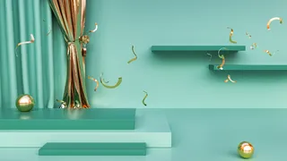 国潮，C4D，简约，场景高清