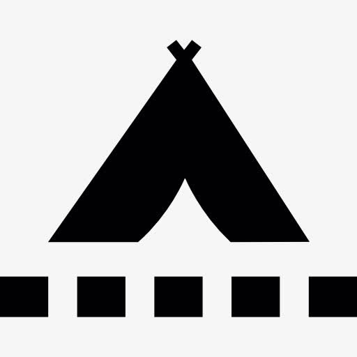 部落的帐篷与小正方形图标免抠