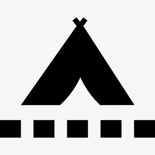 部落的帐篷与小正方形图标免抠