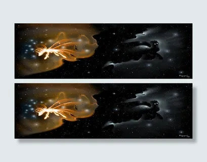 唯美星球图案海报背景