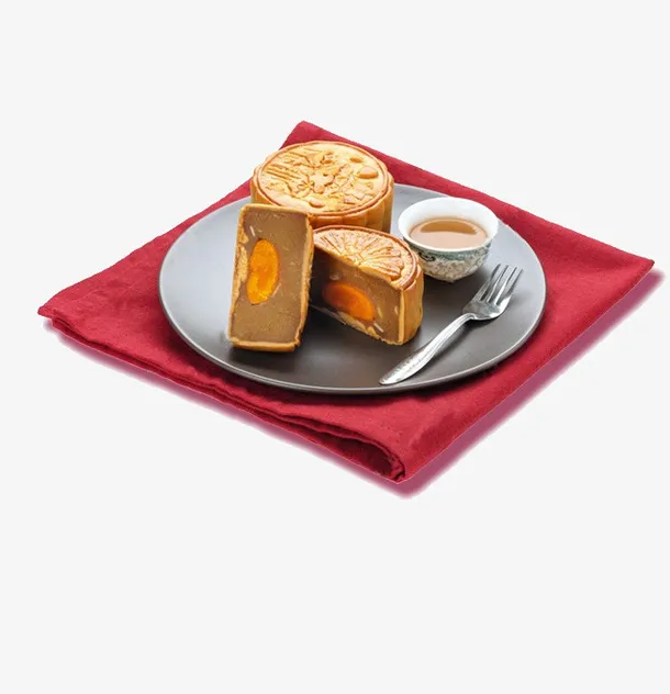传统月饼产品实物免抠