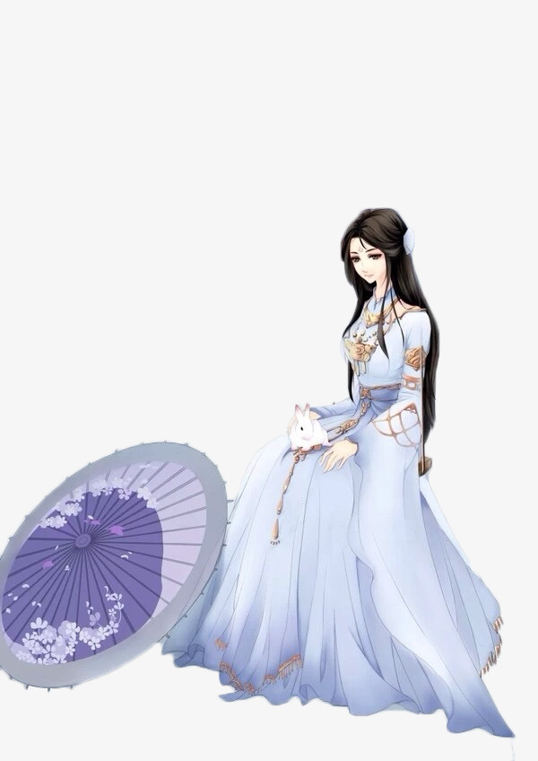 玉兔古代小龙女免抠