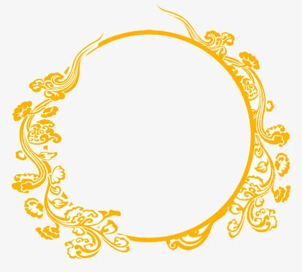 金色底纹元素免抠