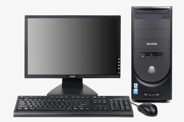 台式电脑实物模型免抠