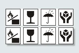 纸箱上的小标志免抠