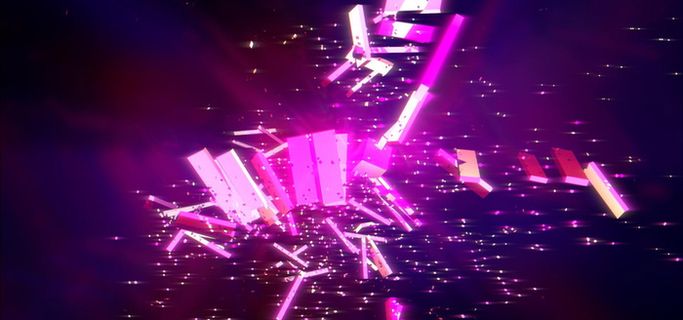 紫色科技展板高清