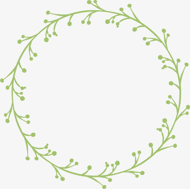 花环花边手绘边框免抠装饰边框元素