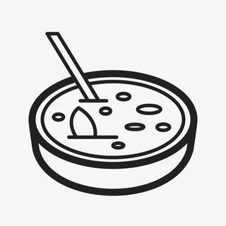 粗线条小碗免抠