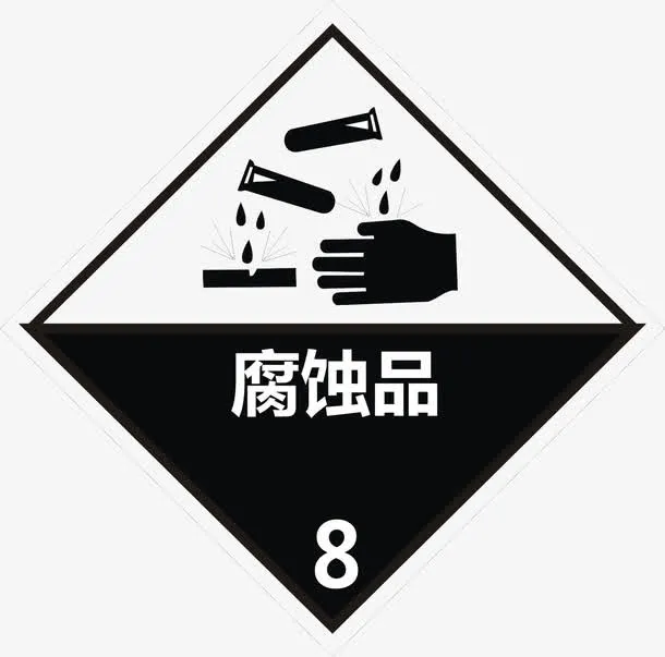 腐蚀品免抠标签元素