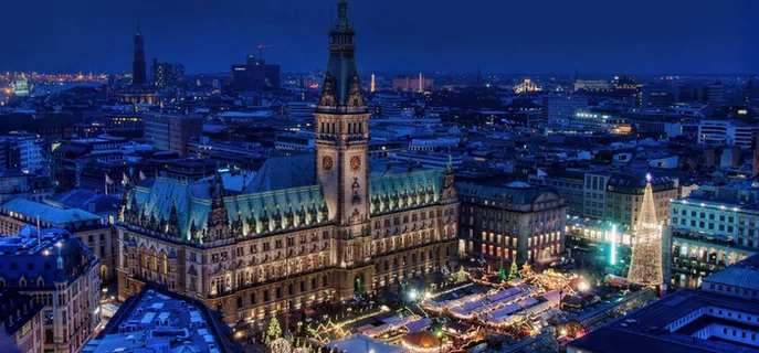 夜景城市海报素材高清