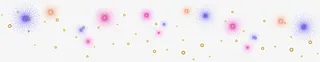 彩色光晕漂浮素材免抠