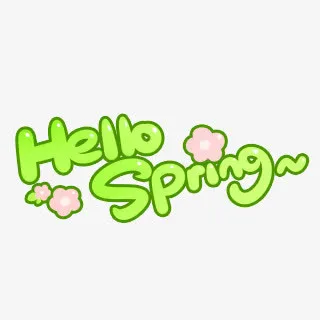Hellospring字体设计免抠