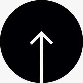 箭在一个圆形按钮图标免抠