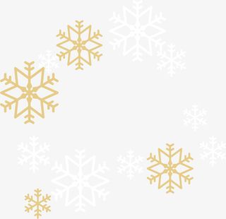 冬天的彩色雪花花纹免抠手绘/卡通卡通元素