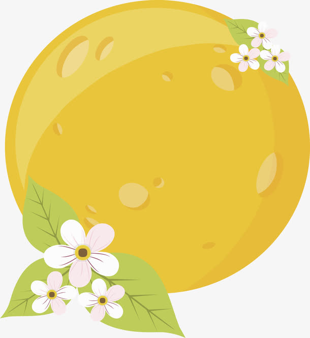 金色的中秋月亮免抠