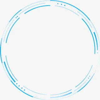 创意合成圆圈科技感效果免抠