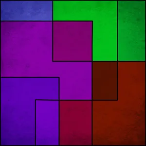 彩色无框画设计免抠