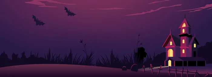创意扁平万圣节创意banner高清