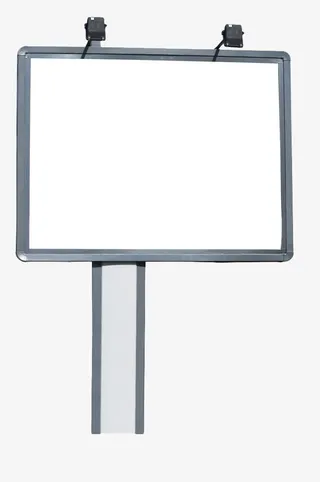 手绘矢量高炮广告牌免抠