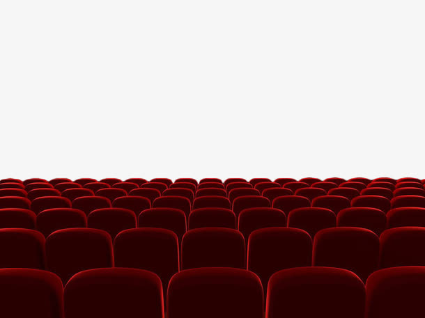 手绘红色座椅免抠