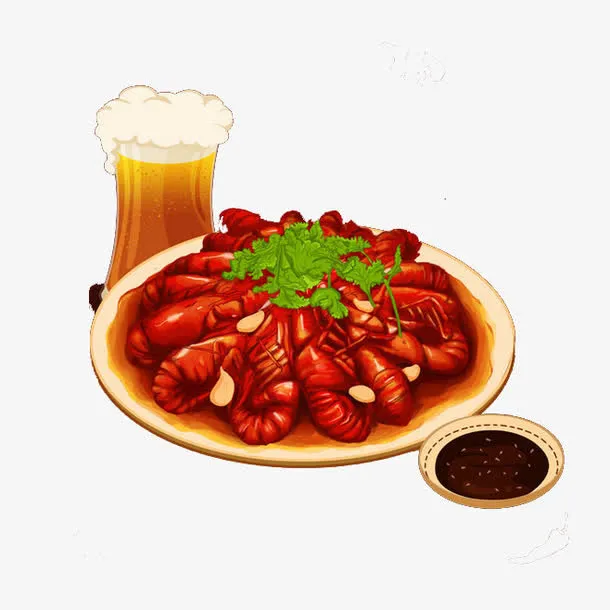啤酒小龙虾免抠