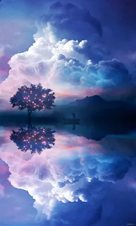 树语长椅唯美浪漫免抠