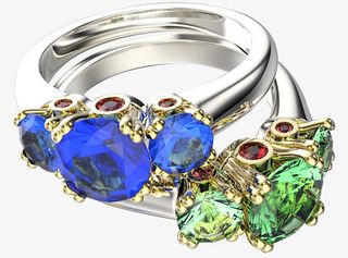 产品实物钻石戒指免抠