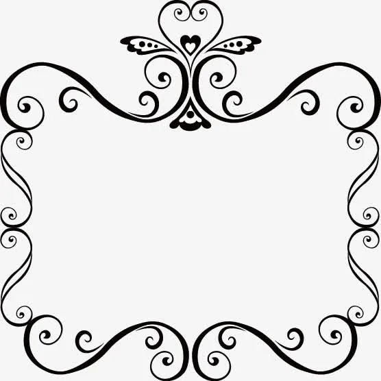 黑白底纹边框免抠