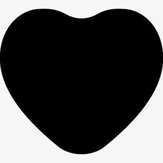 圆形的黑色的心图标免抠