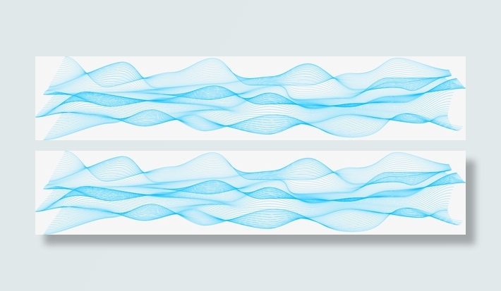 蓝色科技线纹理免抠