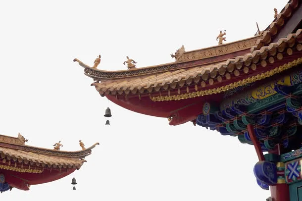 两座屋檐免抠