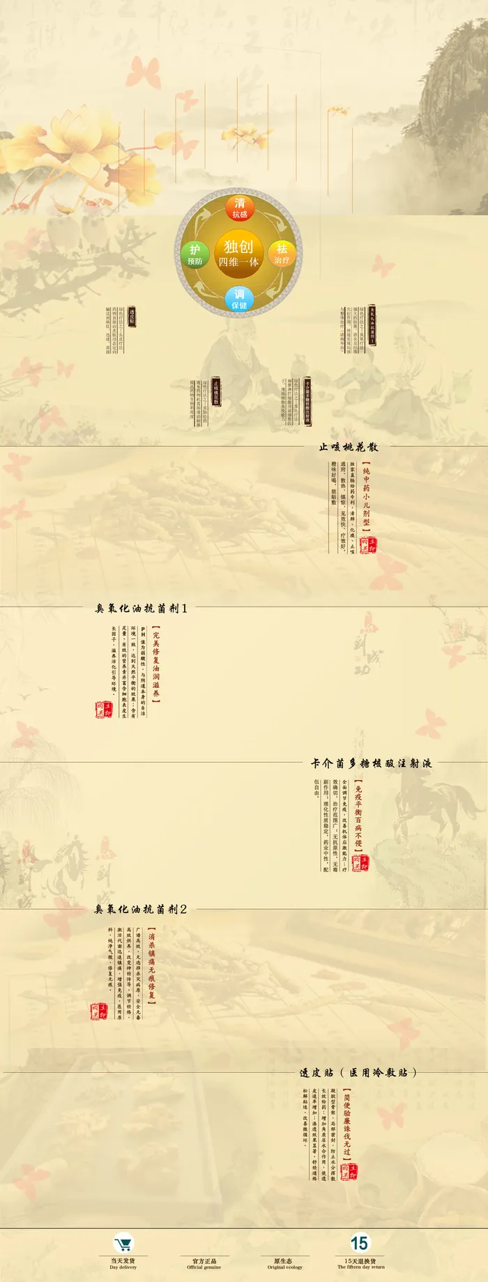 中国风复古中药店铺首页高清