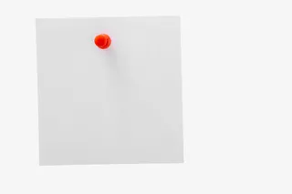 白色便签通知告示栏免抠