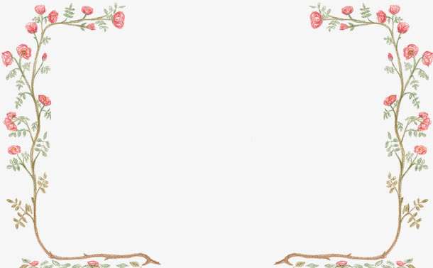 碎花边框免抠