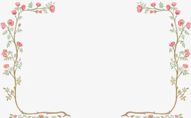 碎花边框免抠