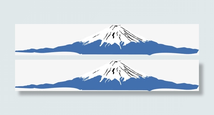 卡通手绘雪山免抠