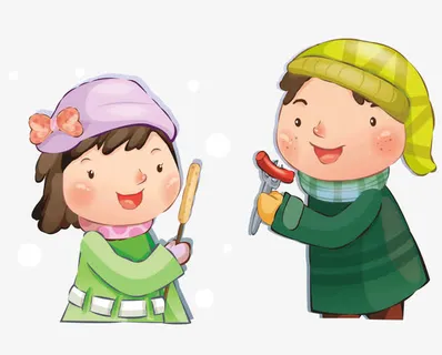 吃烤串的朋友免抠