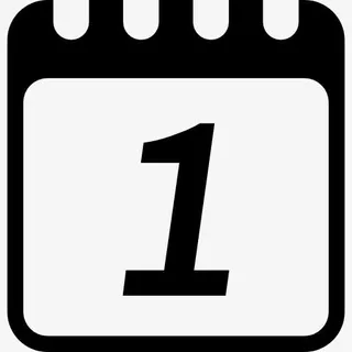 日历页面在1天图标免抠