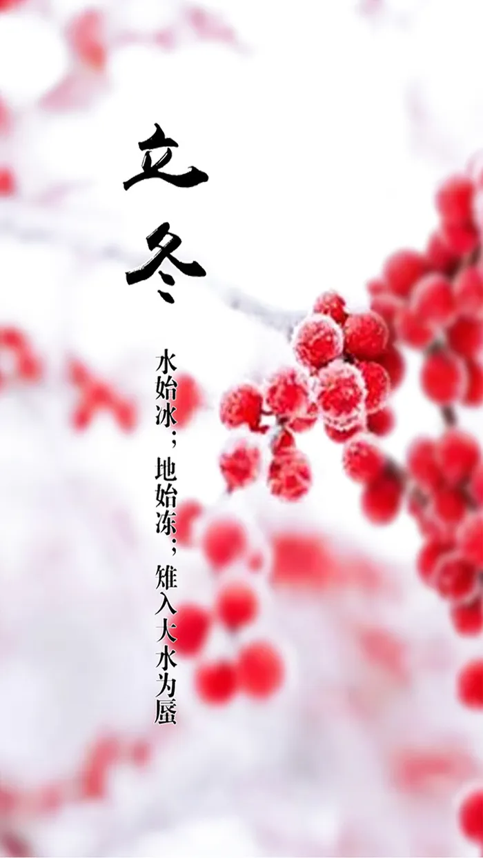 二十四节气之立冬梦幻背景高清