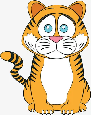 卡通小老虎免抠