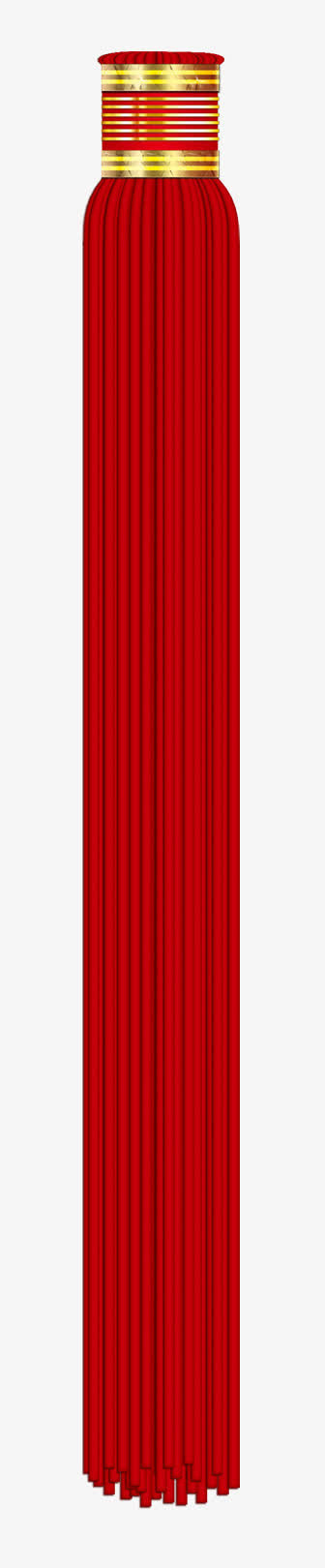 红色手绘流苏免抠