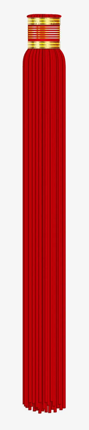 红色手绘流苏免抠