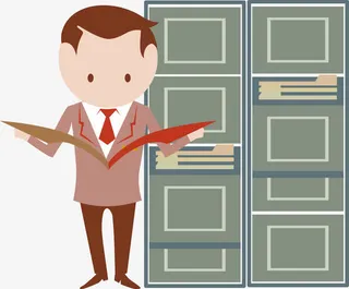 卡通商务人物元素免抠