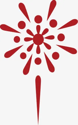 扁平烟花元素免抠