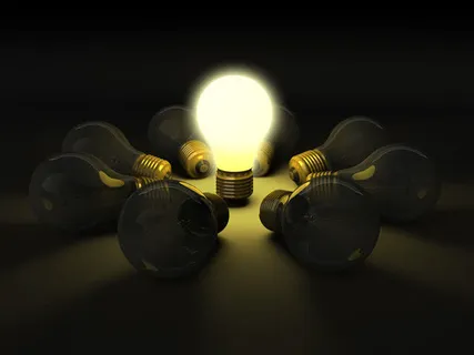 发光的电灯免抠