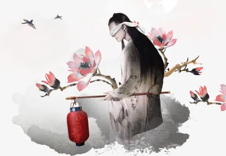 提灯笼的男人免抠