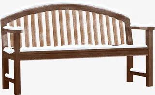 雪地里的椅子免抠