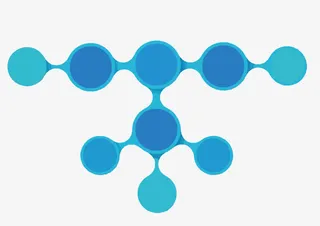 矢量蓝色流程框免抠